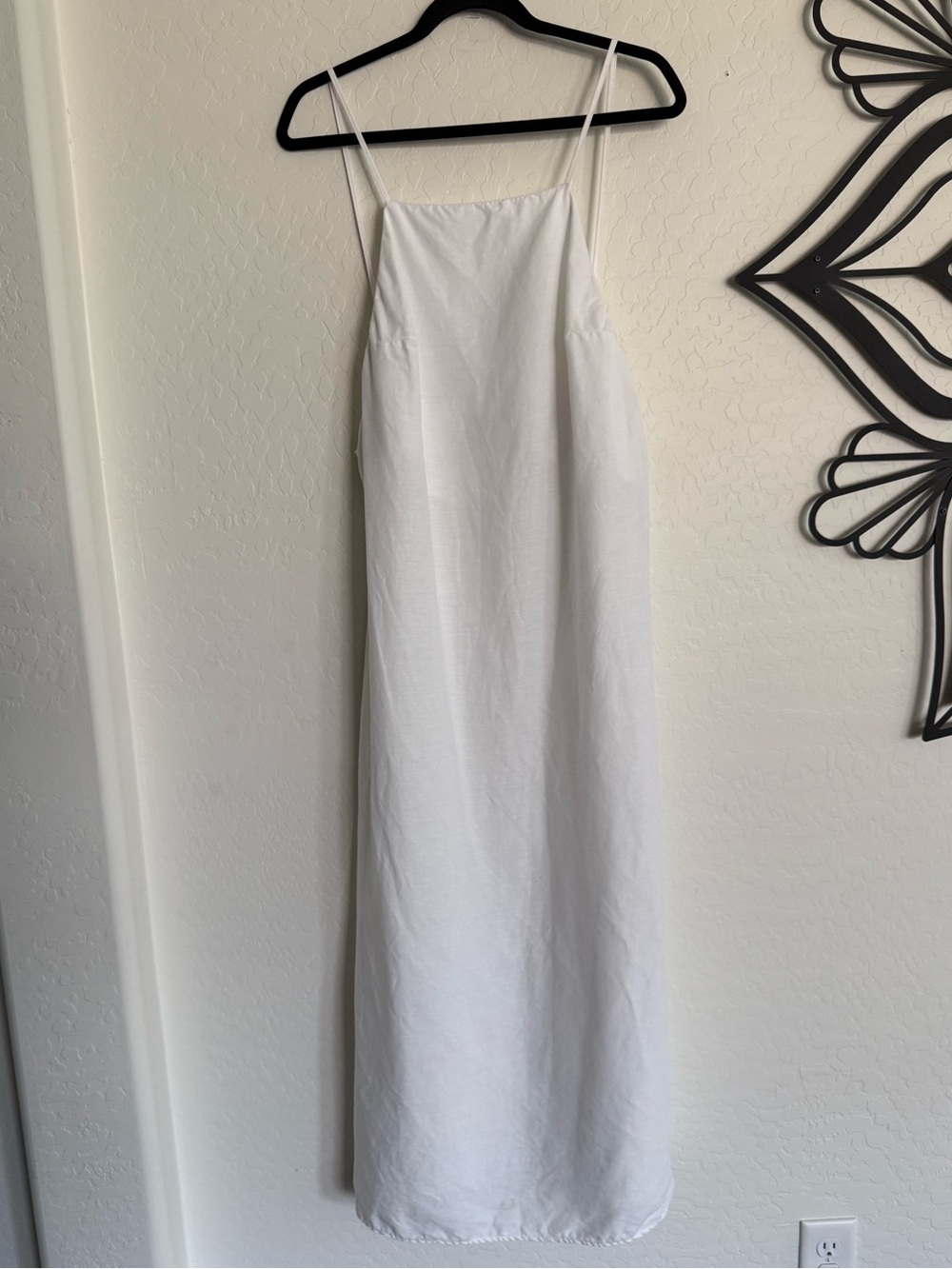 REFORMATION Lily Linen Blend Open Back Maxi Dress - White - Medium - Picture 4 of 7